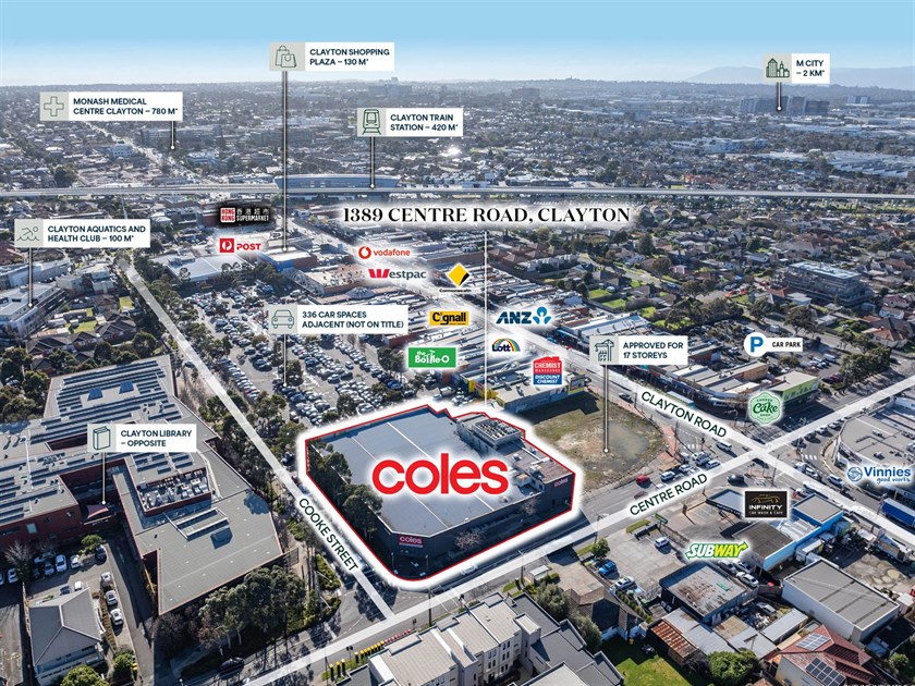 Coles Clayton/1389-1391  Centre Road, Clayton VIC 3168